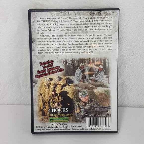 DVD Primos Hunting Calls The Truth Coyotes Hunting DVD Big Game - Picture 3 of 4